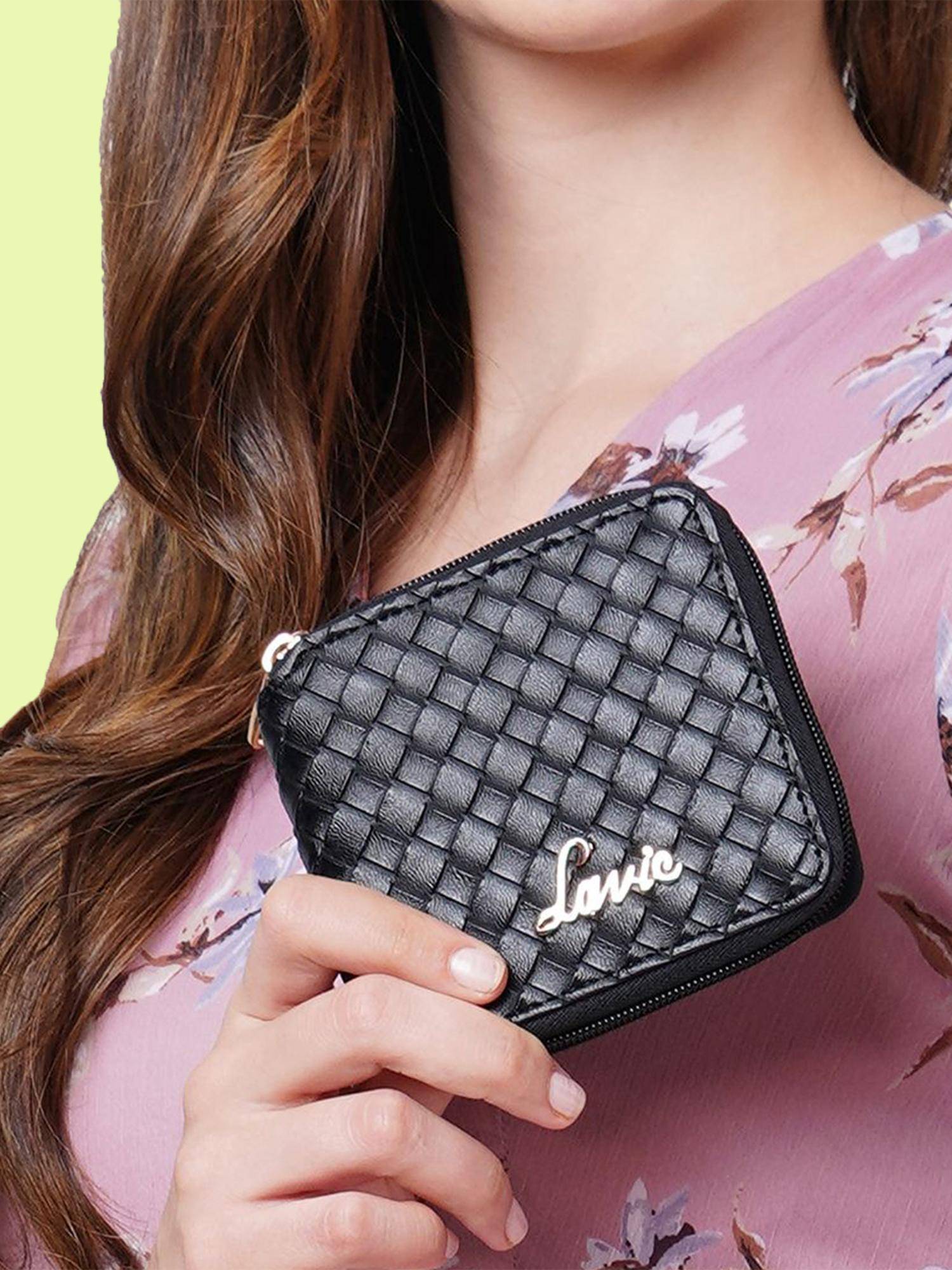 Lavie Women's Bot Zip Around Wallet (Black) (S)
