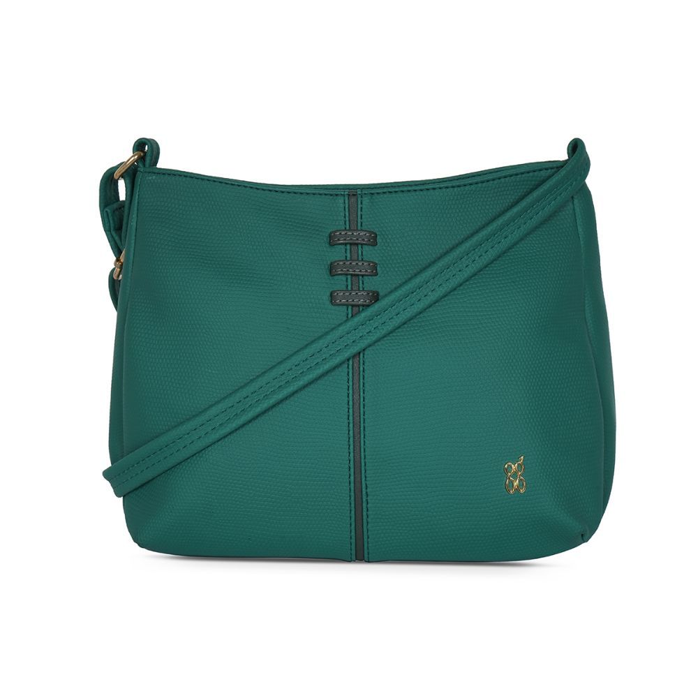 Cocktail Bag in Emerald Green with Light Pink Lining by Fugeelah X