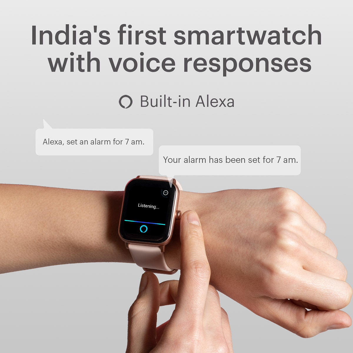 Buy Noise ColorFit Pro 3 Alpha Bluetooth Calling Smart Watch with Alexa Built in Mist Grey Online