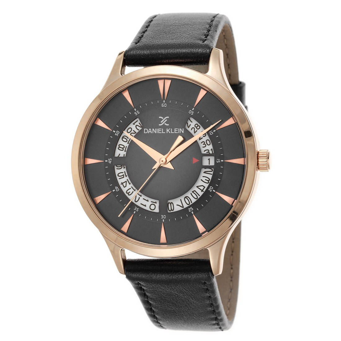 Daniel Klein Analog Black Dial Men's Watch (DK.1.12473-3)