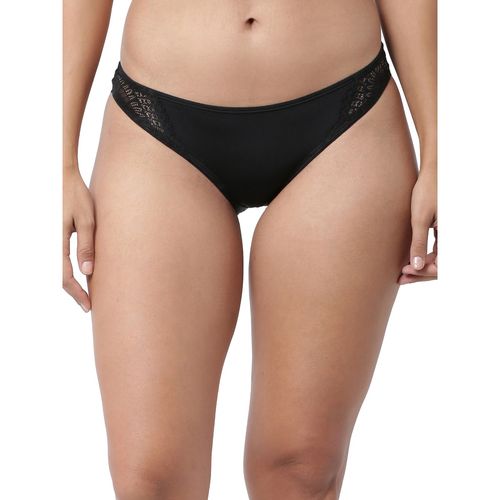 Buy Enamor Womens P091-low Waist Bikini Co-ordinate Panty Black Online