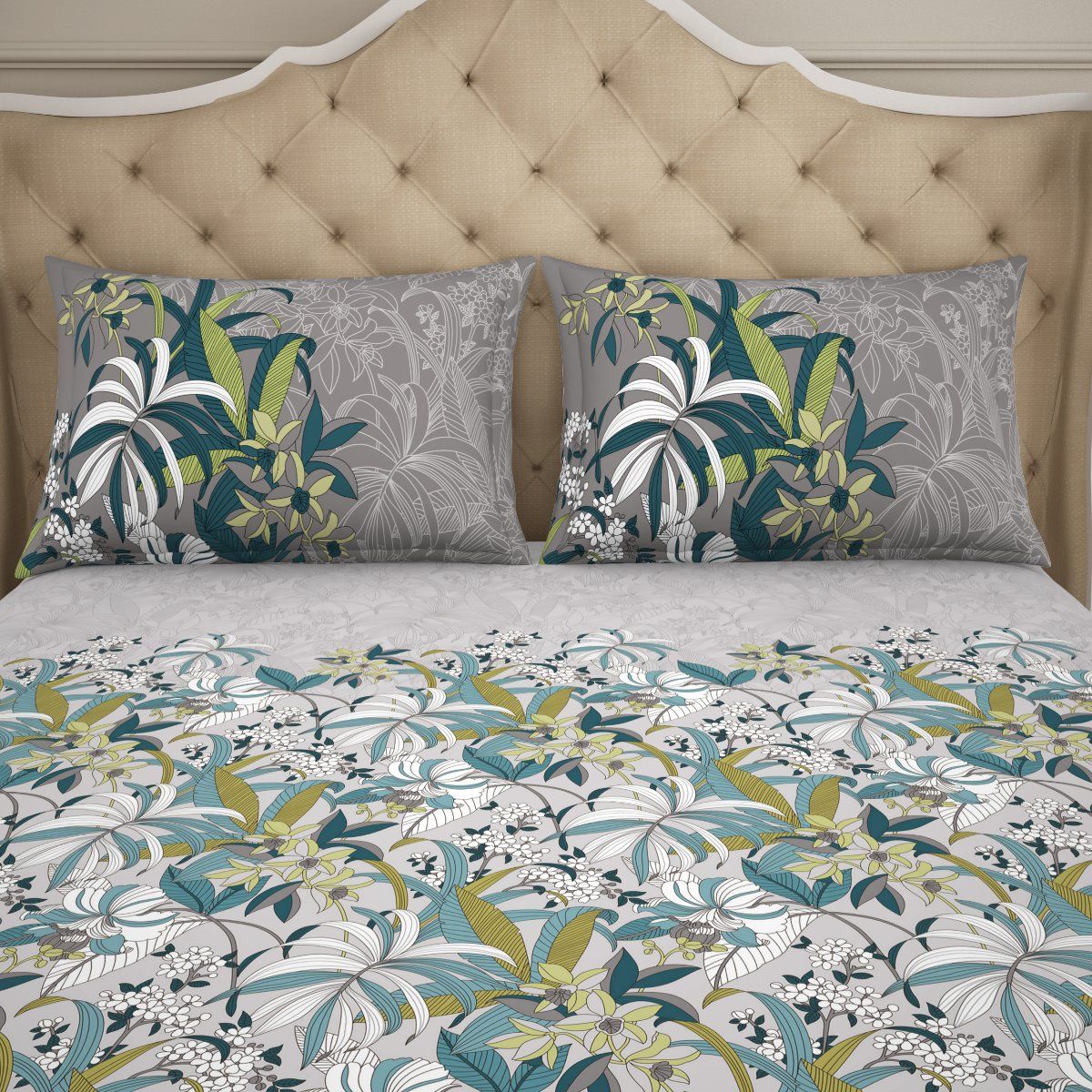 Buy Welspun 100 COTTON Fitted Bedsheet ANTI BACTERIAL SOFT FEEL SKIN