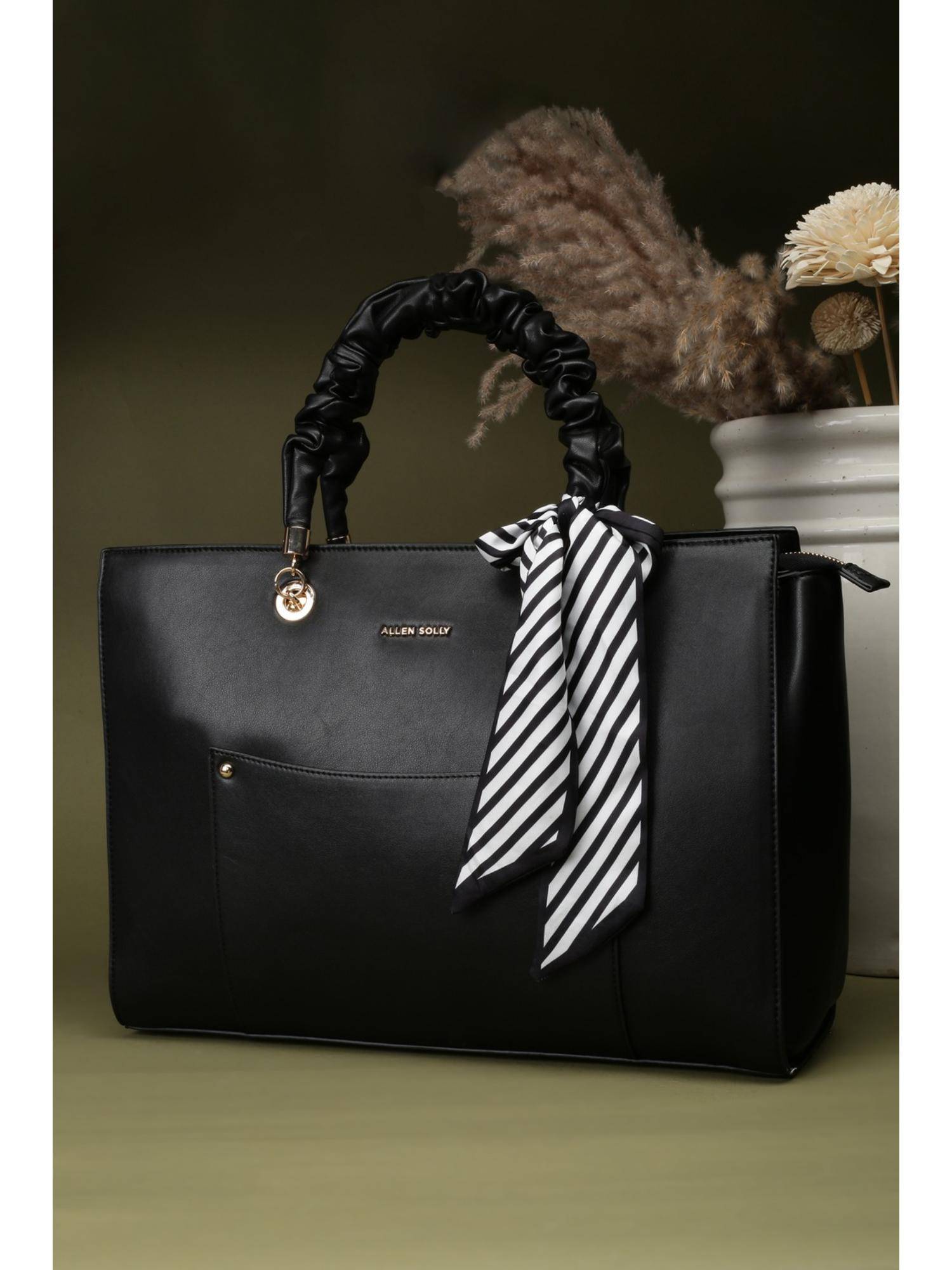 Allen Solly Women Black Formal Handbag