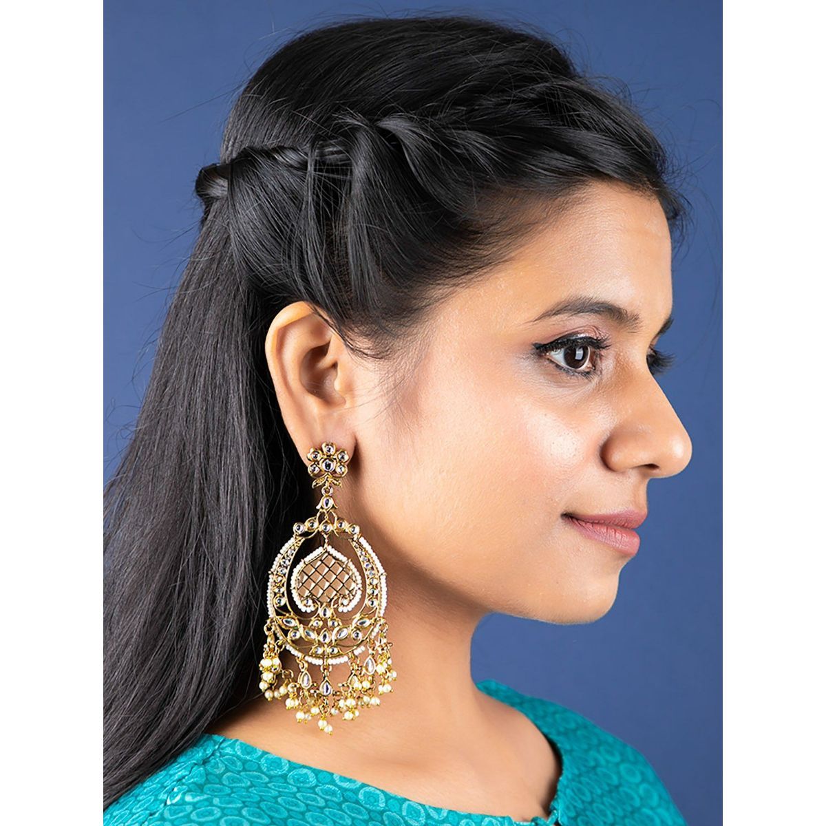 Majestic Gold Hair Chain Brass Chandbalis Buy Majestic Gold Hair Chain