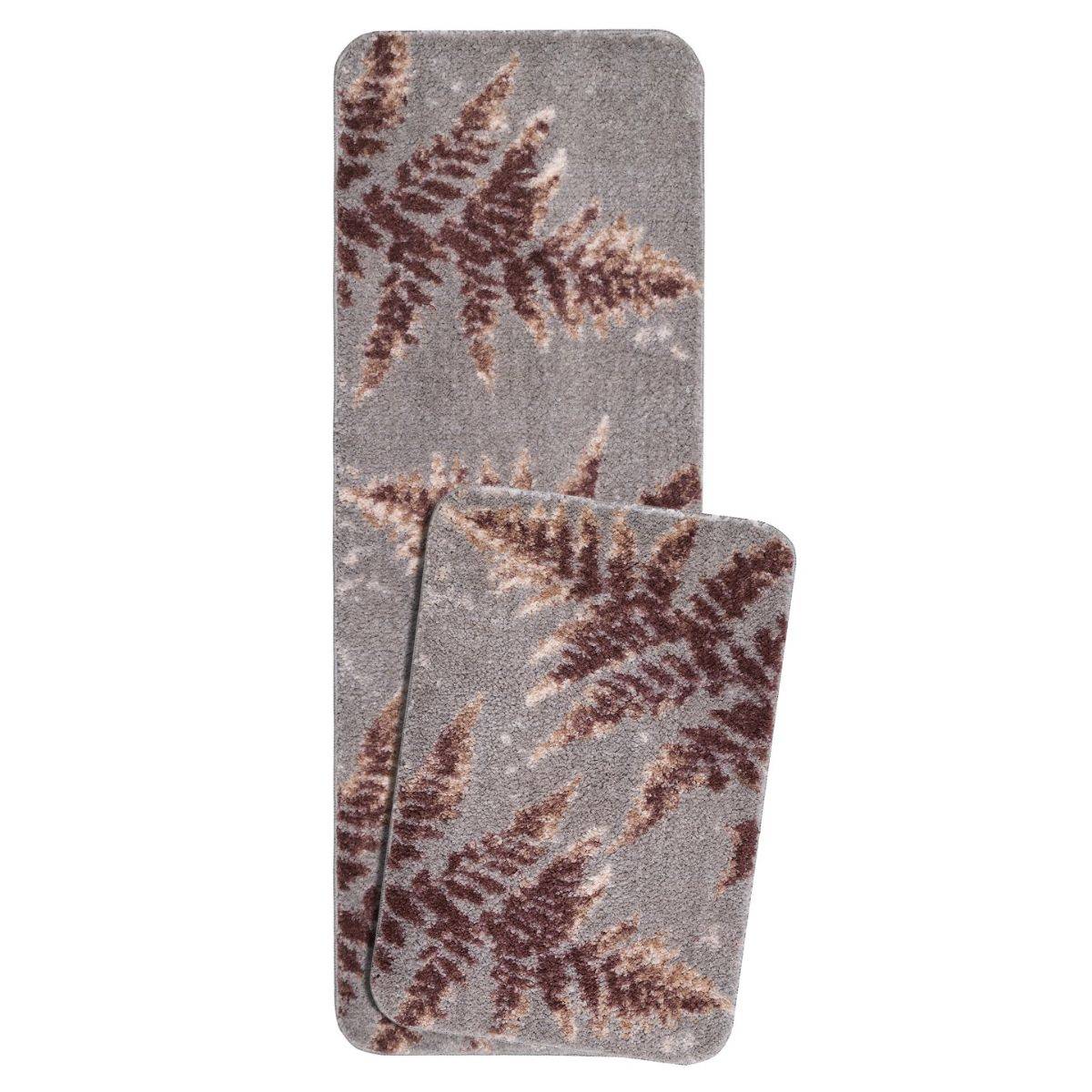 Saral Home CEDAR Soft Polyester Antiskid Bathmat-Runner, Brown