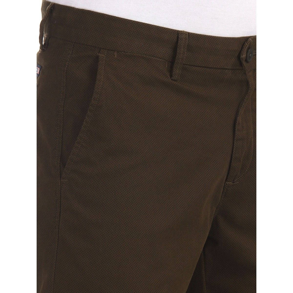 Buy Arrow Sports Chrysler Slim Fit Flat Front Trousers - NNNOW.com