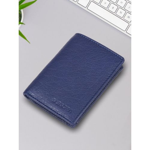 Sassora Blue Premium Leather Men's Slim Rfid Wallet (S)