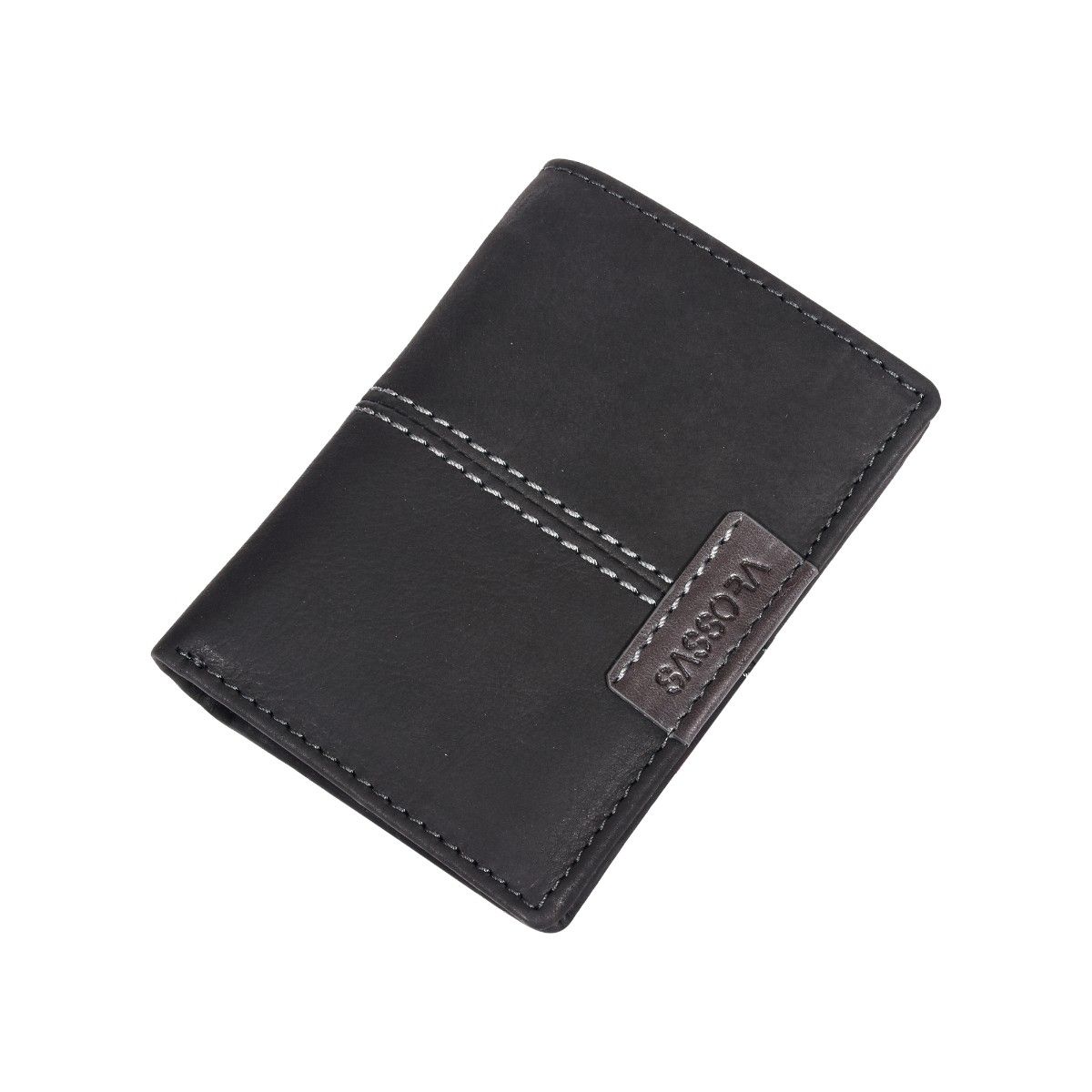 Buy Sassora Black Men Rfid Genuine Leather Wallet (S) Online