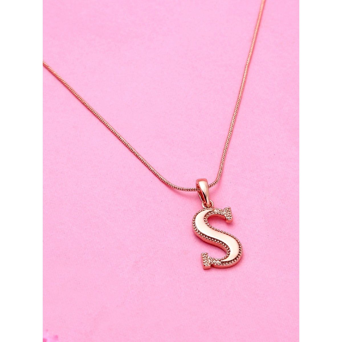 Harf Turath Letter S Necklace