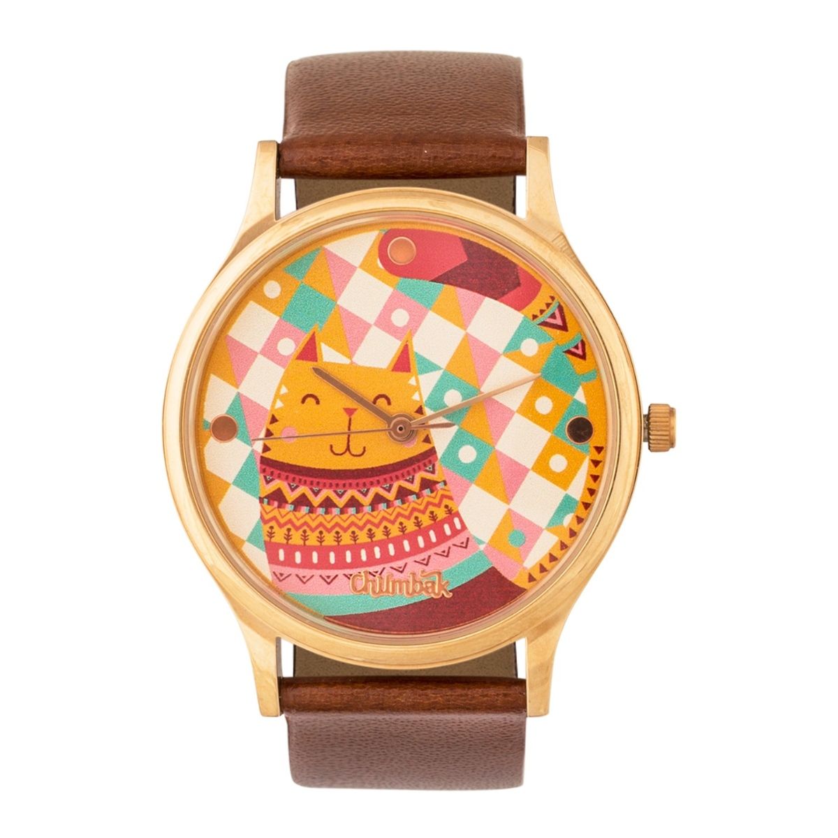 Buy Chumbak Aztec Cats Wrist Watch Online