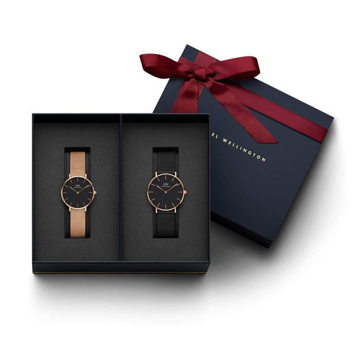 Daniel Wellington Petite Melrose & Ashfield Couple Watch Gift Set: Buy Daniel Wellington Petite Melrose & Ashfield Couple Watch Gift Set Online at Best in India | Nykaa