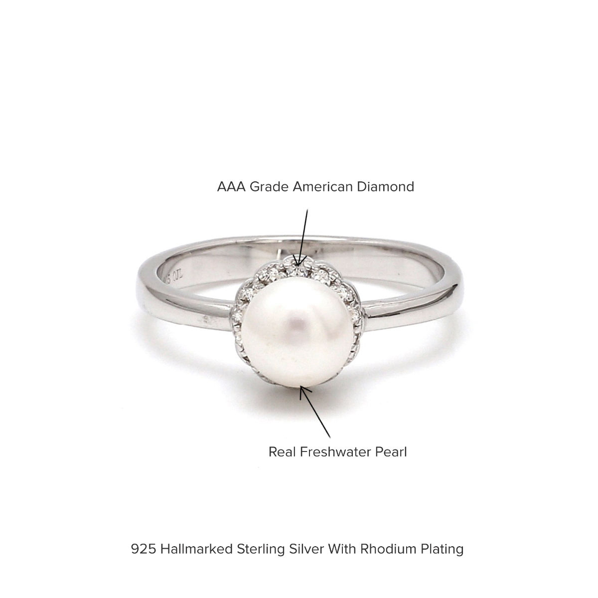 Pearl Ring in Sterling Silver with Diamonds, 12mm | David Yurman