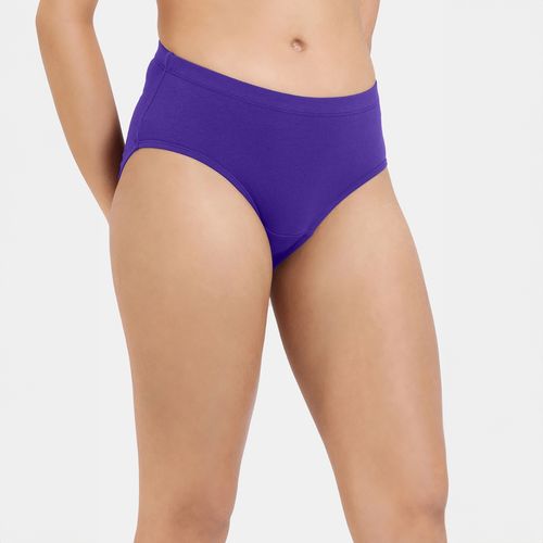 Buy Zivame Anti-Microbial Medium Rise Full Coverage Hipster Panty -Assorted  (Pack of 3) Online