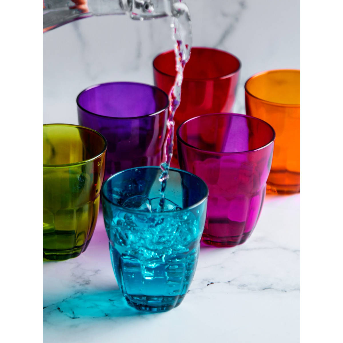Bormioli Rocco Ercole Water Tumbler Multicolour 230ml Set of 6