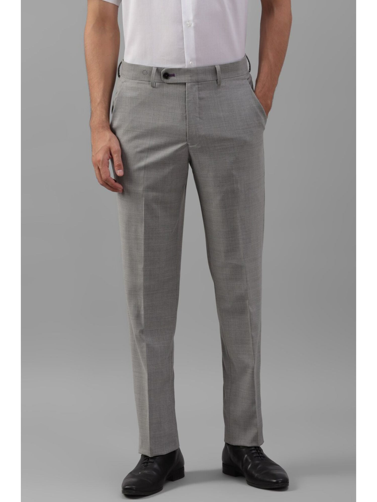 Buy Louis Philippe Blue Slim Fit Checks Trousers for Mens Online @ Tata CLiQ