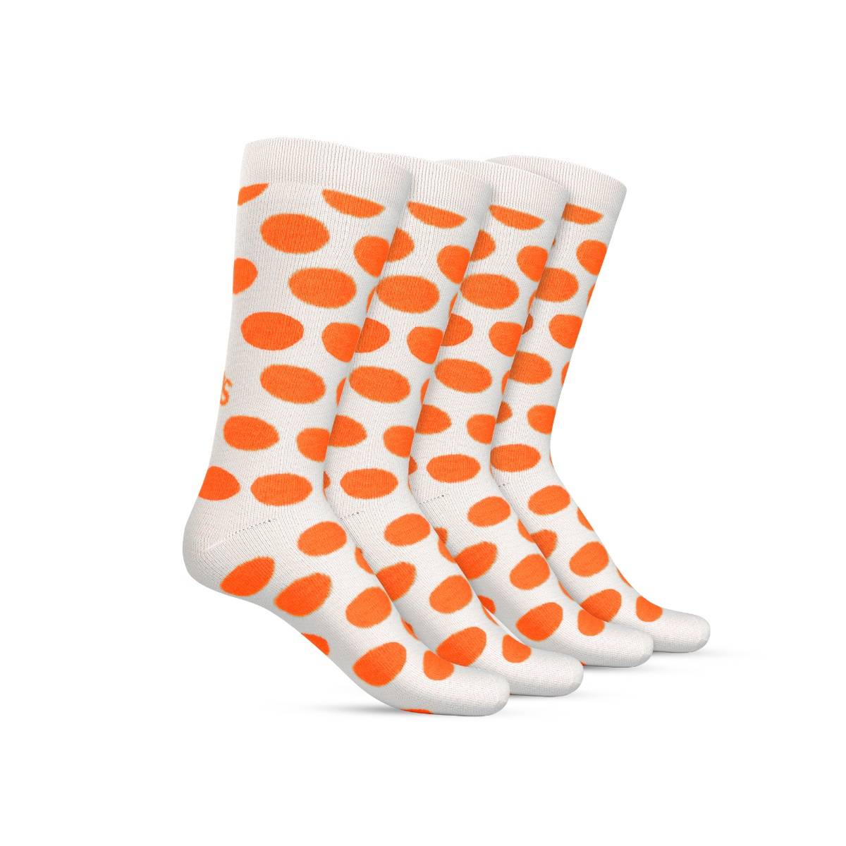 TalkingSox Multi-Color Polka Dots Bamboo Calf Length Socks (Pack of 4)