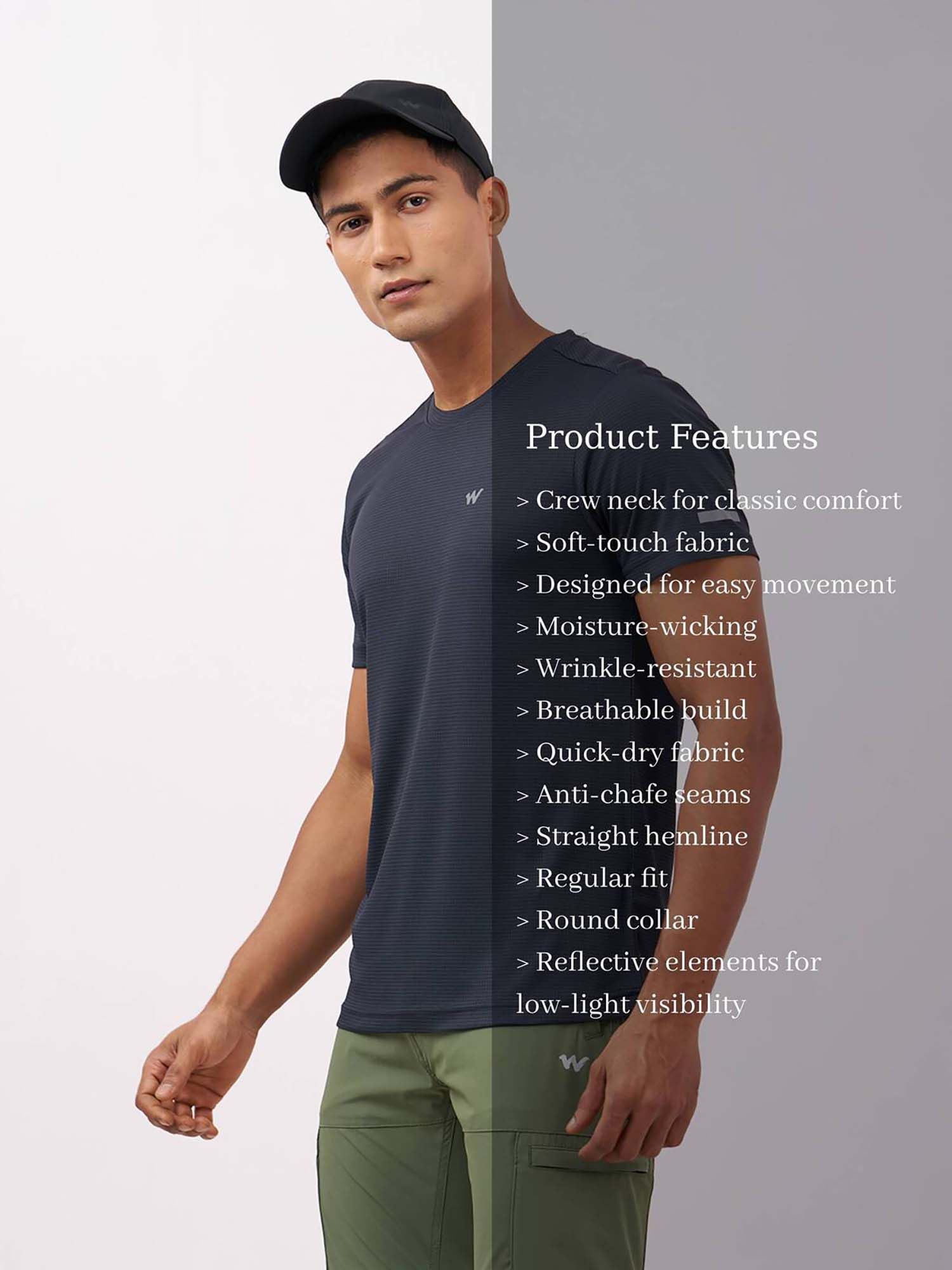 wildcraft dry fit t shirt