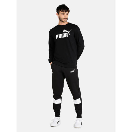 Buy Puma ESS Plus Colorblock Men Black Sweatpants (XS) Online