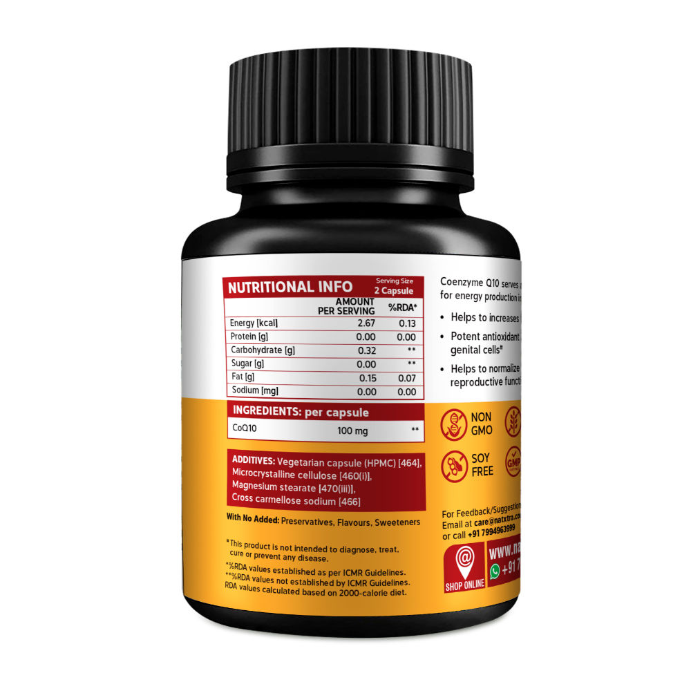 Buy NatXtra CoQ10 Support Fertility Capsules Online