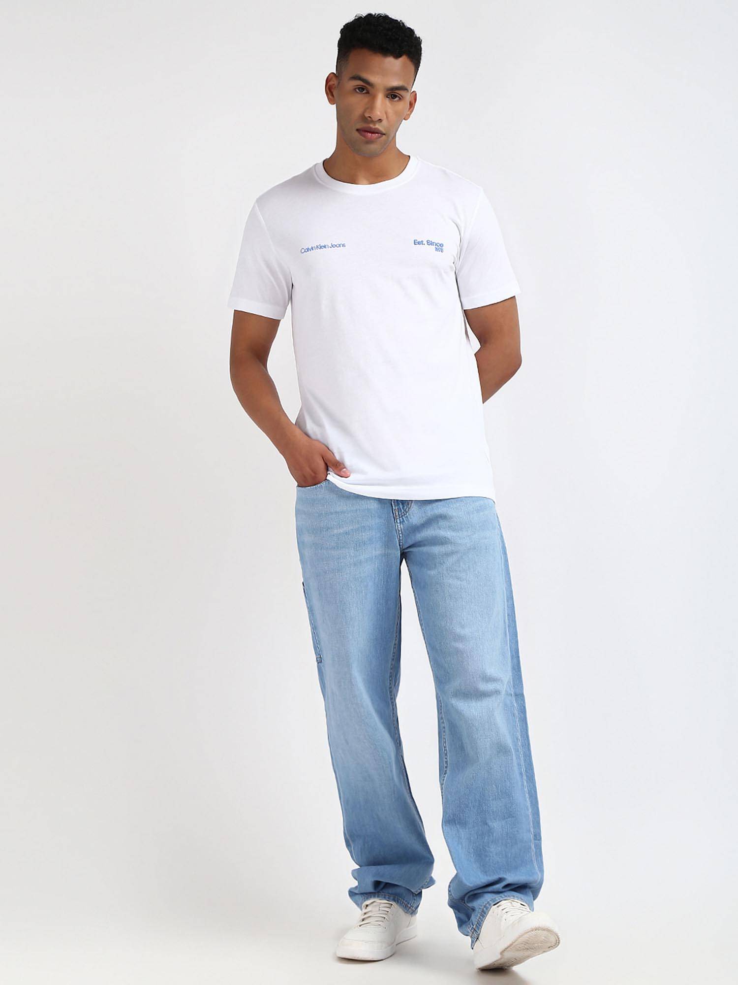 Buy Calvin Klein Men Blue Color Jeans Online
