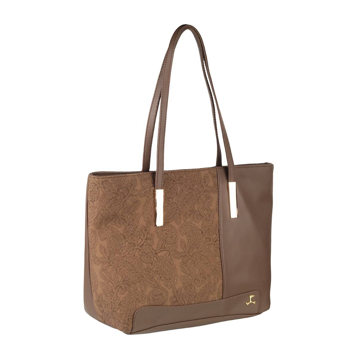 Mochi Textured Brown Tote Bag