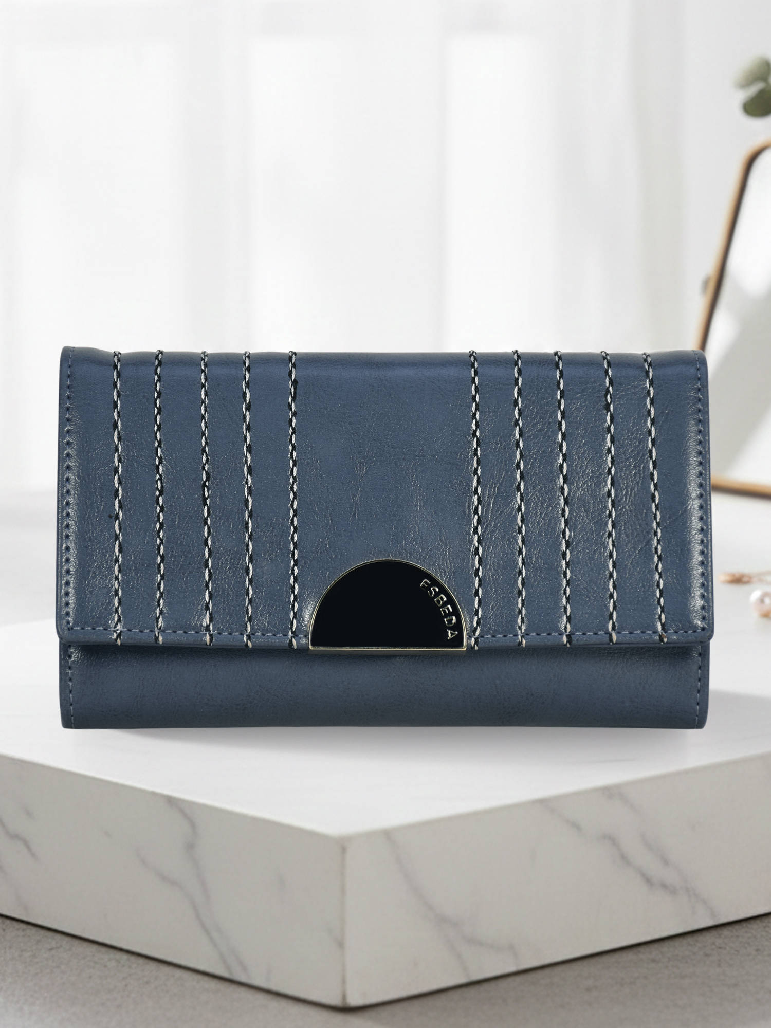ESBEDA Blue Colour Monarch Wallet for Womens (S)