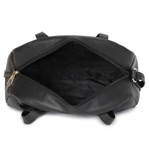  Black Structured Handbag