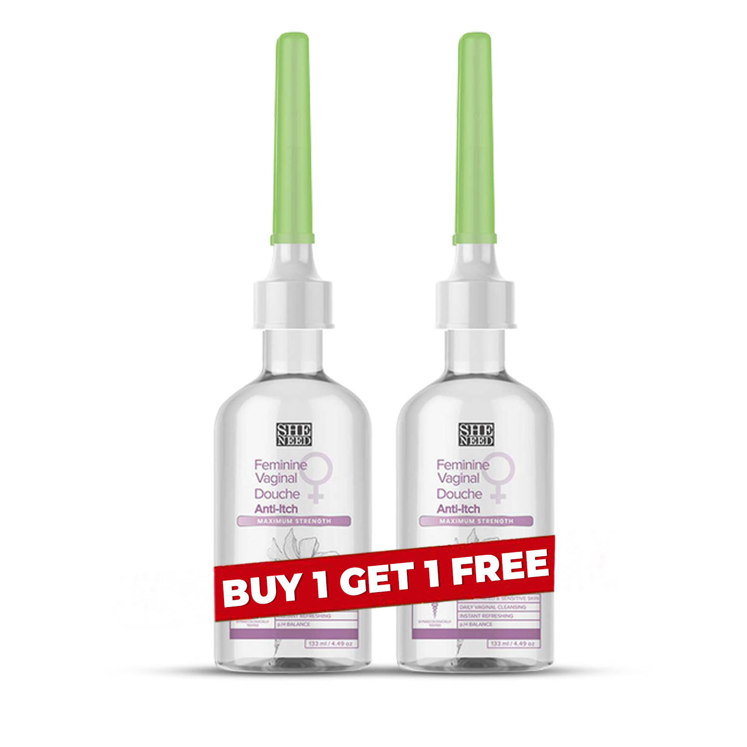 SheNeed Intimate Anti-Itch Douche - Buy 1 Get 1 Free