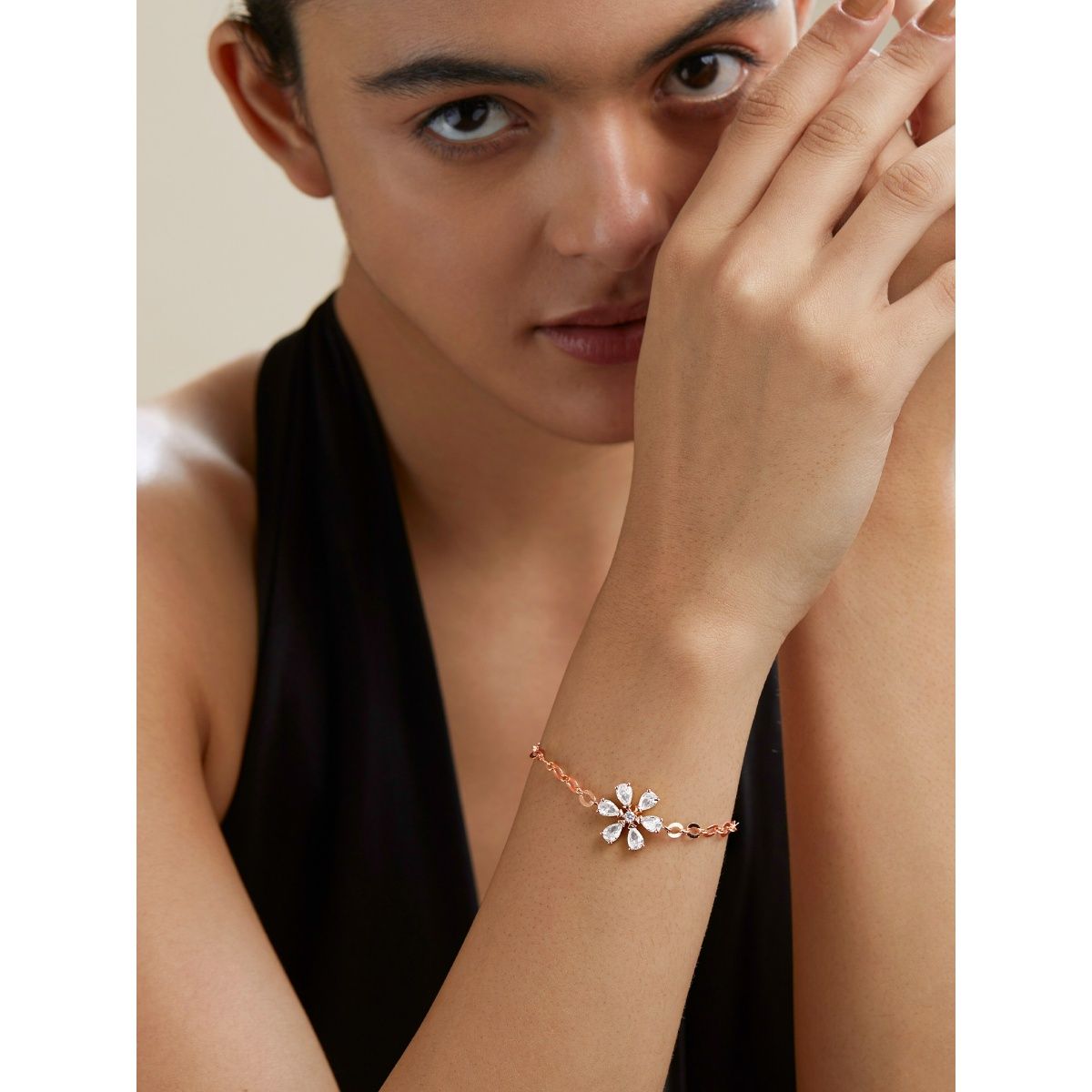 Buy Rose Gold Bracelets  Bangles for Women by Vanbelle Online  Ajiocom