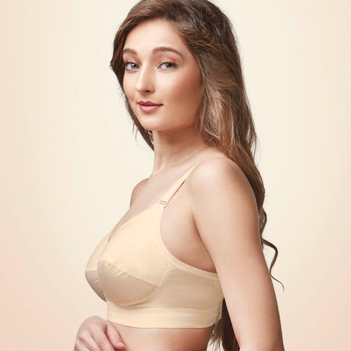 Buy Trylo Namrata Women's Cotton Non-wired Soft Full Cup Bra - Coral Online