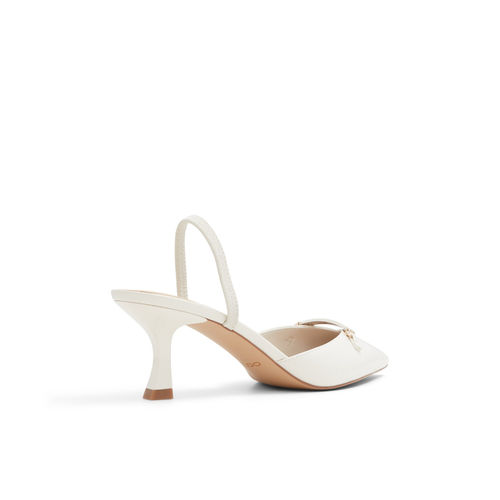Buy Aldo NAILAH-IN121 Women White Bone Heeled Mules Online