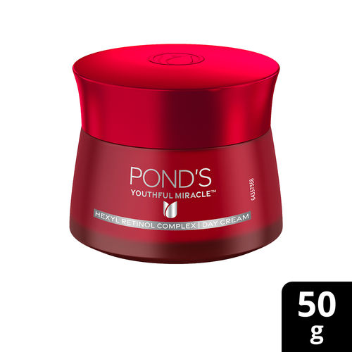 Ponds Youthful Miracle Hexyl Retinol Complex, Renew & Repair Day Cream, SPF 15 PA++