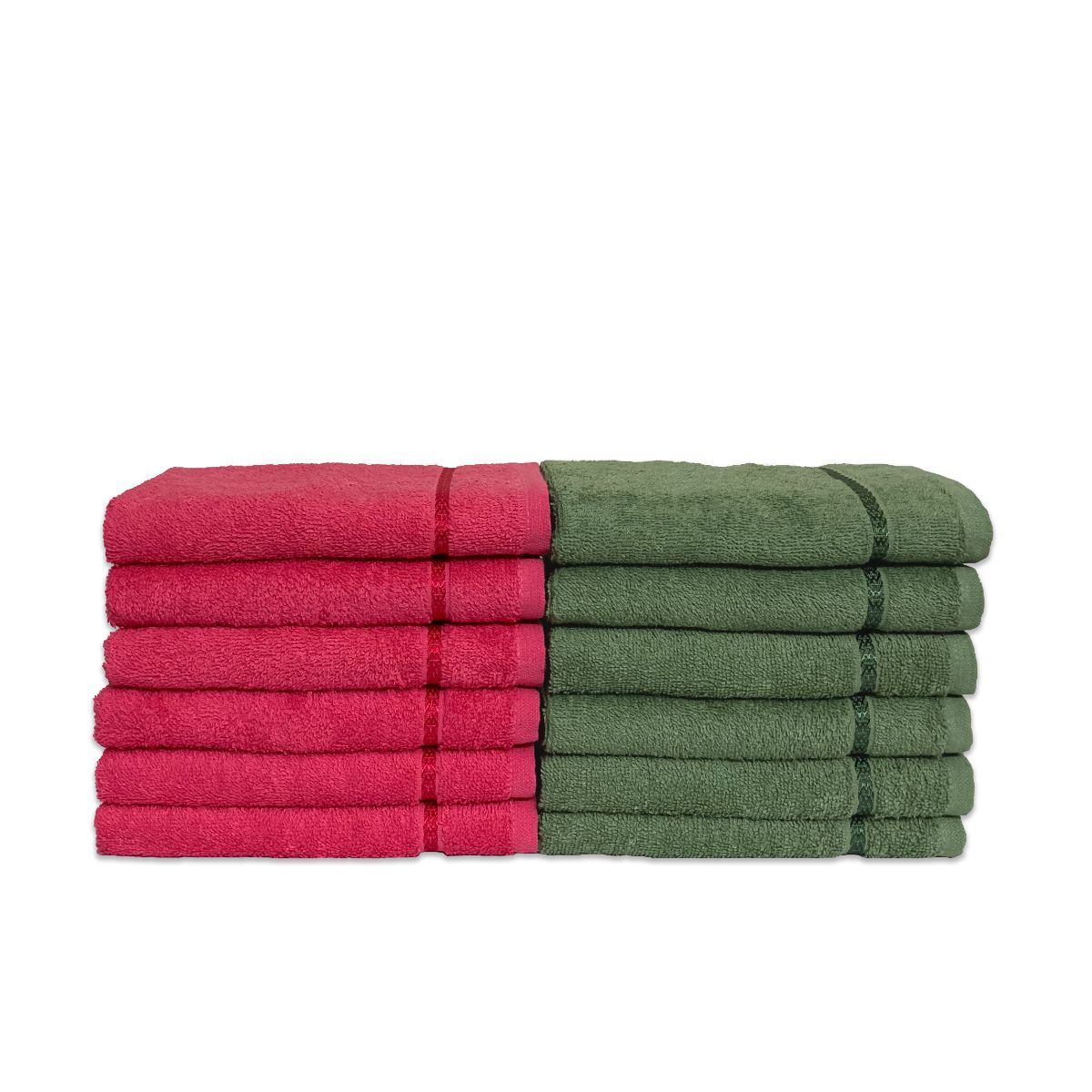 Buy Spaces Seasons Best Qd MultiColour 380 Gsm 12 Hand Towels (12) Online