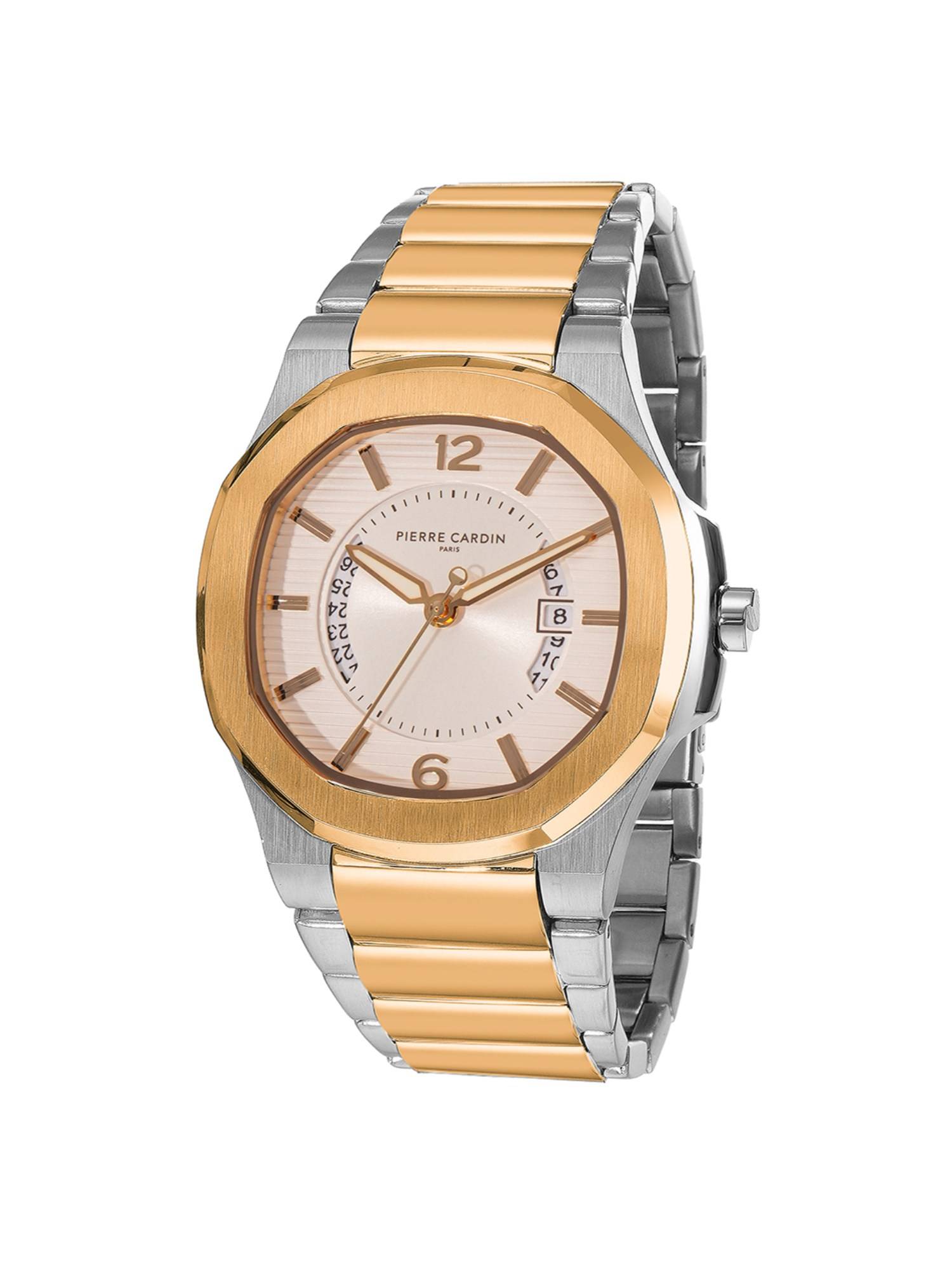 Pierre Cardin Elegance Octagon Dial Beige Watch (CF.1014.MU.3) (M)