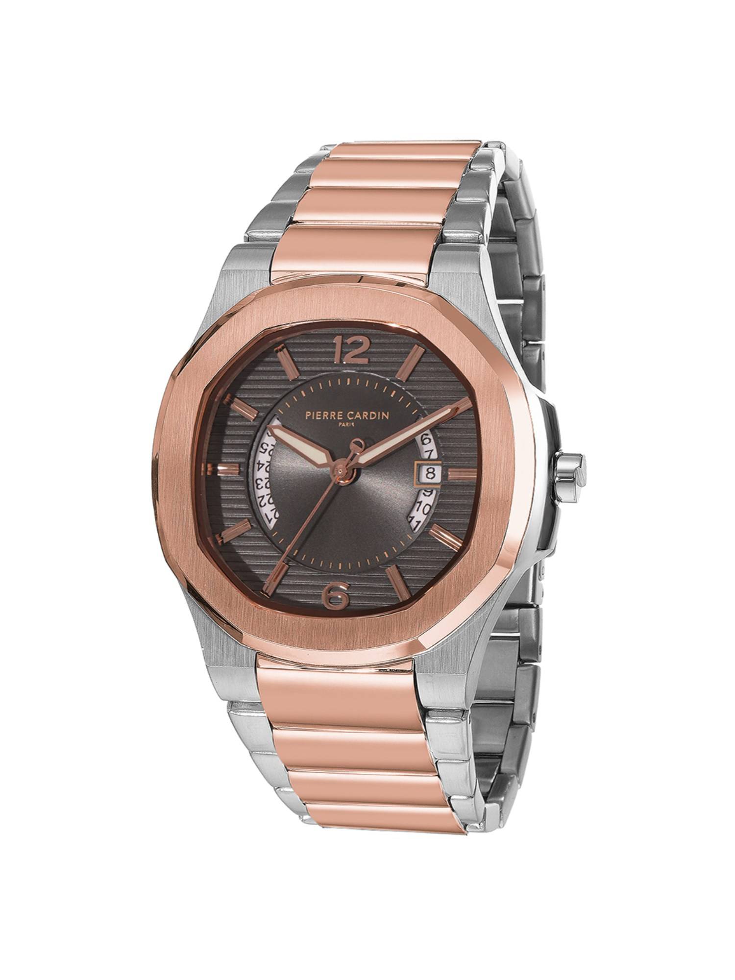 Pierre Cardin Elegance Octagon Grey Dial Watch (CF.1014.MU.4) (M)