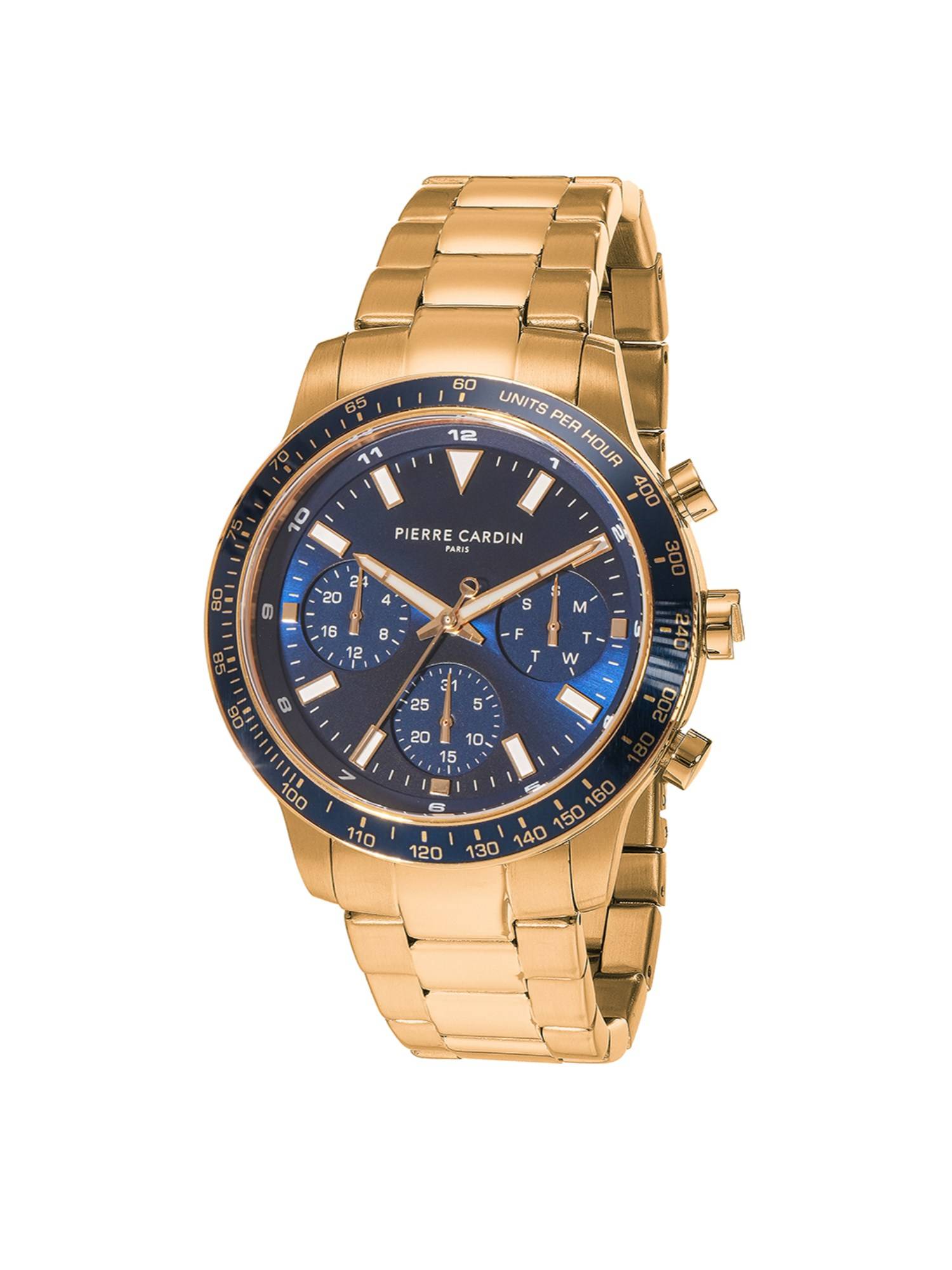 Pierre Cardin Velocity Round Dial Navy Blue Watch (CF.1027.MG) (M)