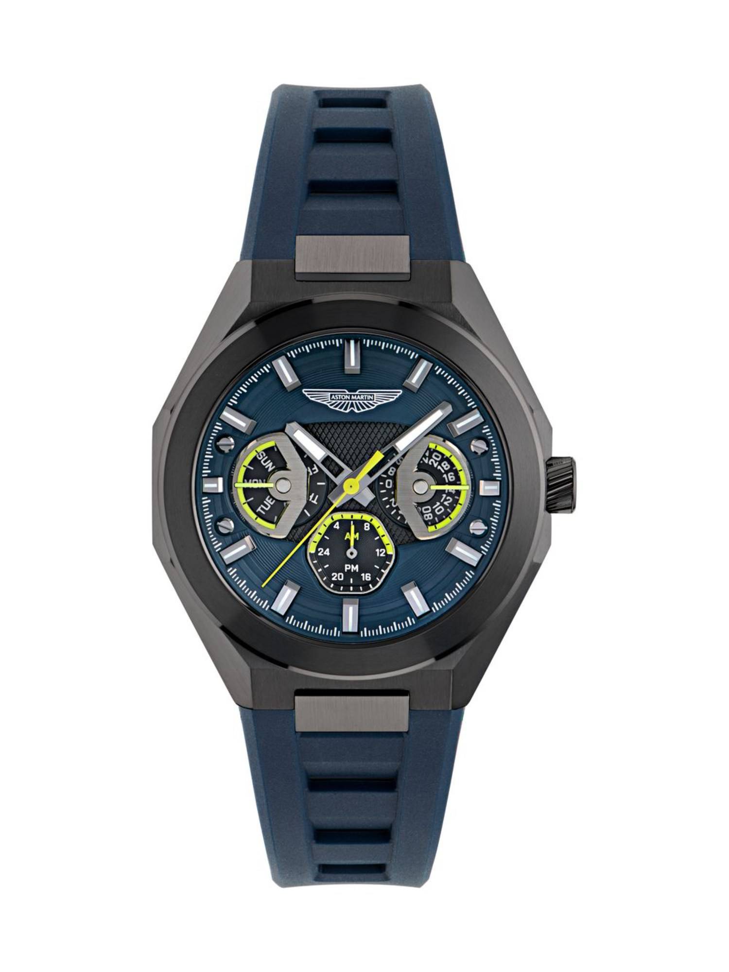 Aston Martin Lagunda Octagonal 42 mm Navy Blue Dial Analog Men Watch (MTRI1F5013E) (L)
