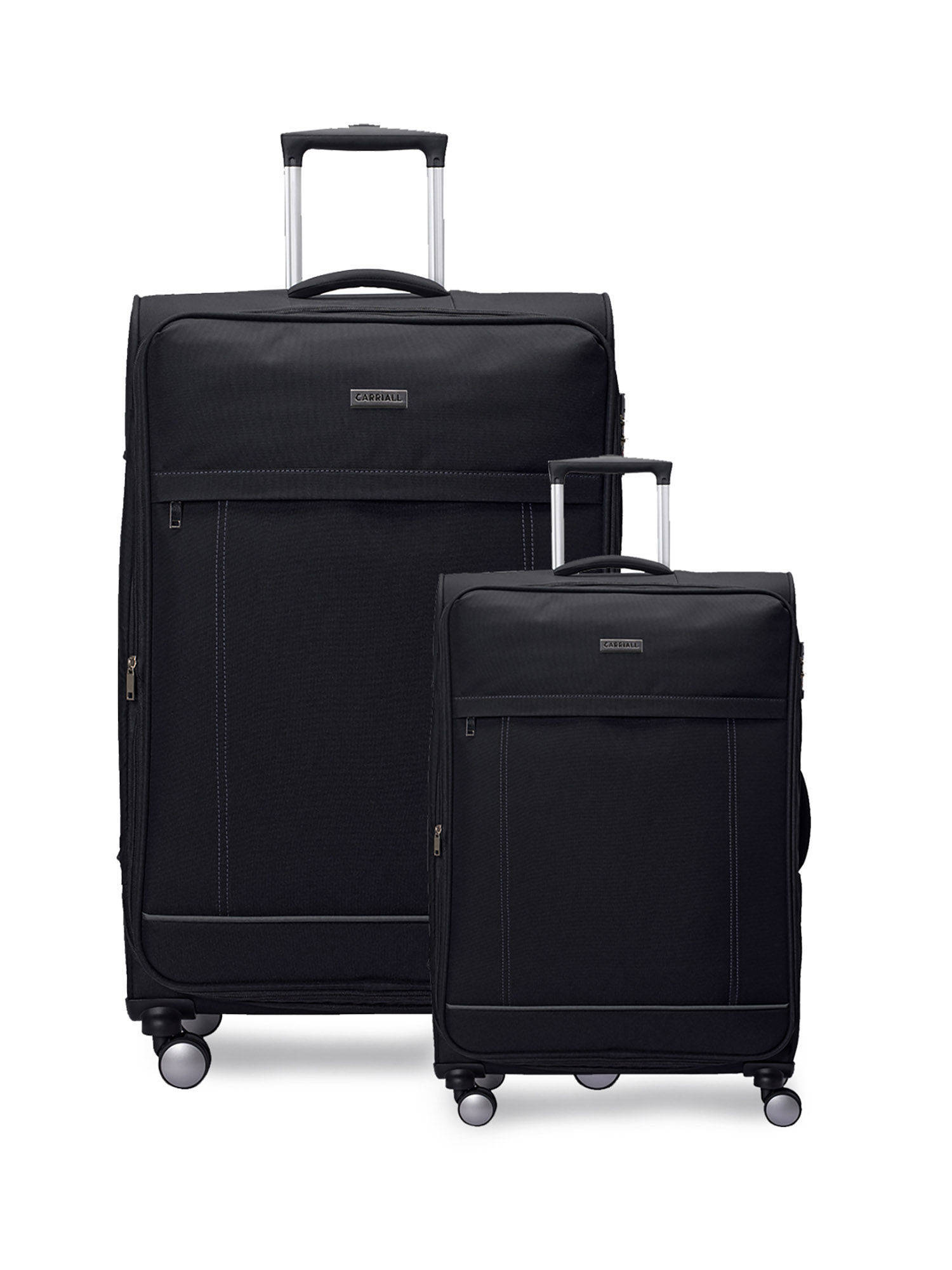 CARRIALL Eternal Black Large & Small Combo Set of 2 Luggage Bag