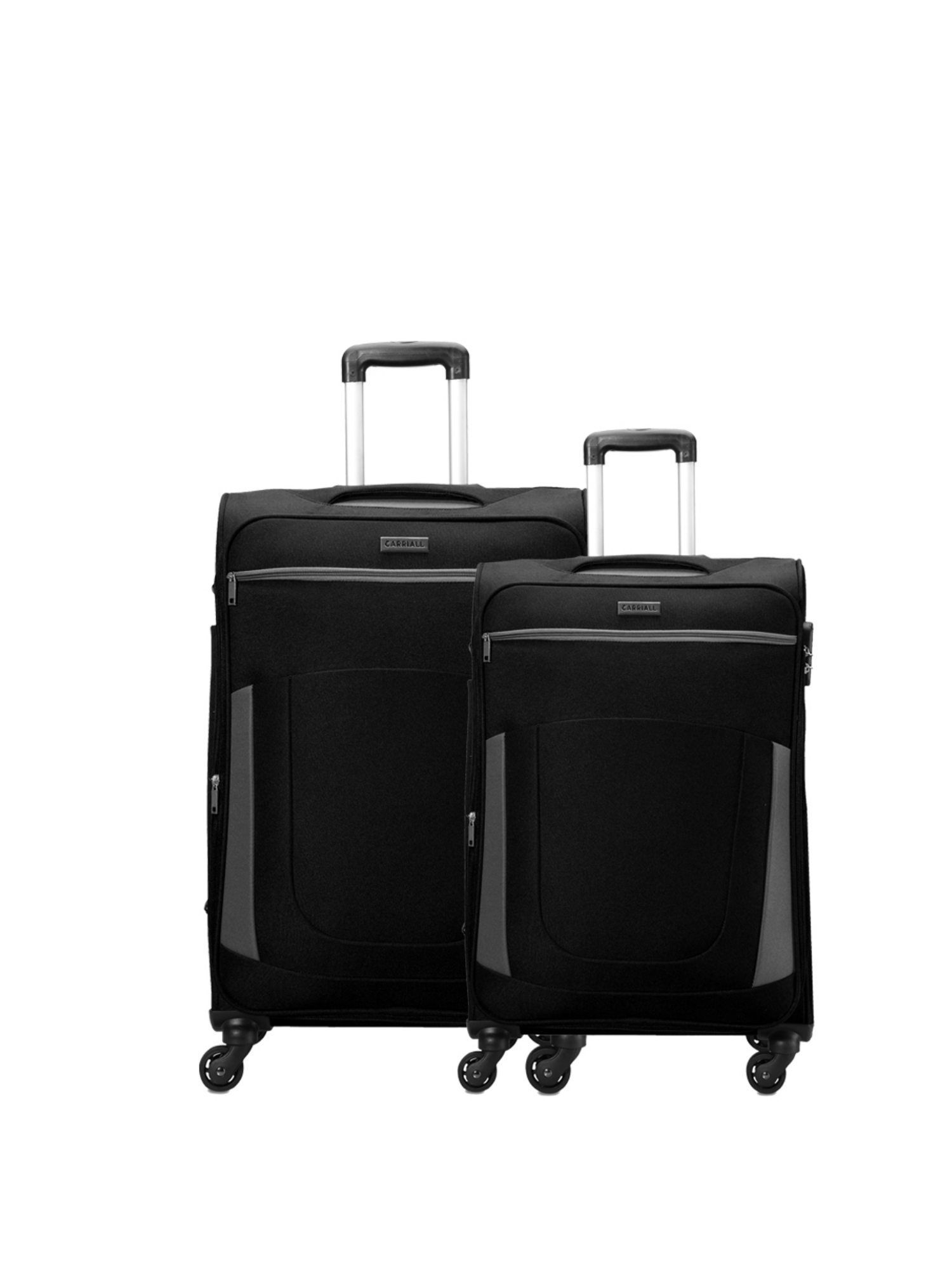 Buy Carriall Casletncmsblk Black Eternal Medium, Small Luggage Trolley  (Combo Of 2) Online at Best Prices in India - JioMart.