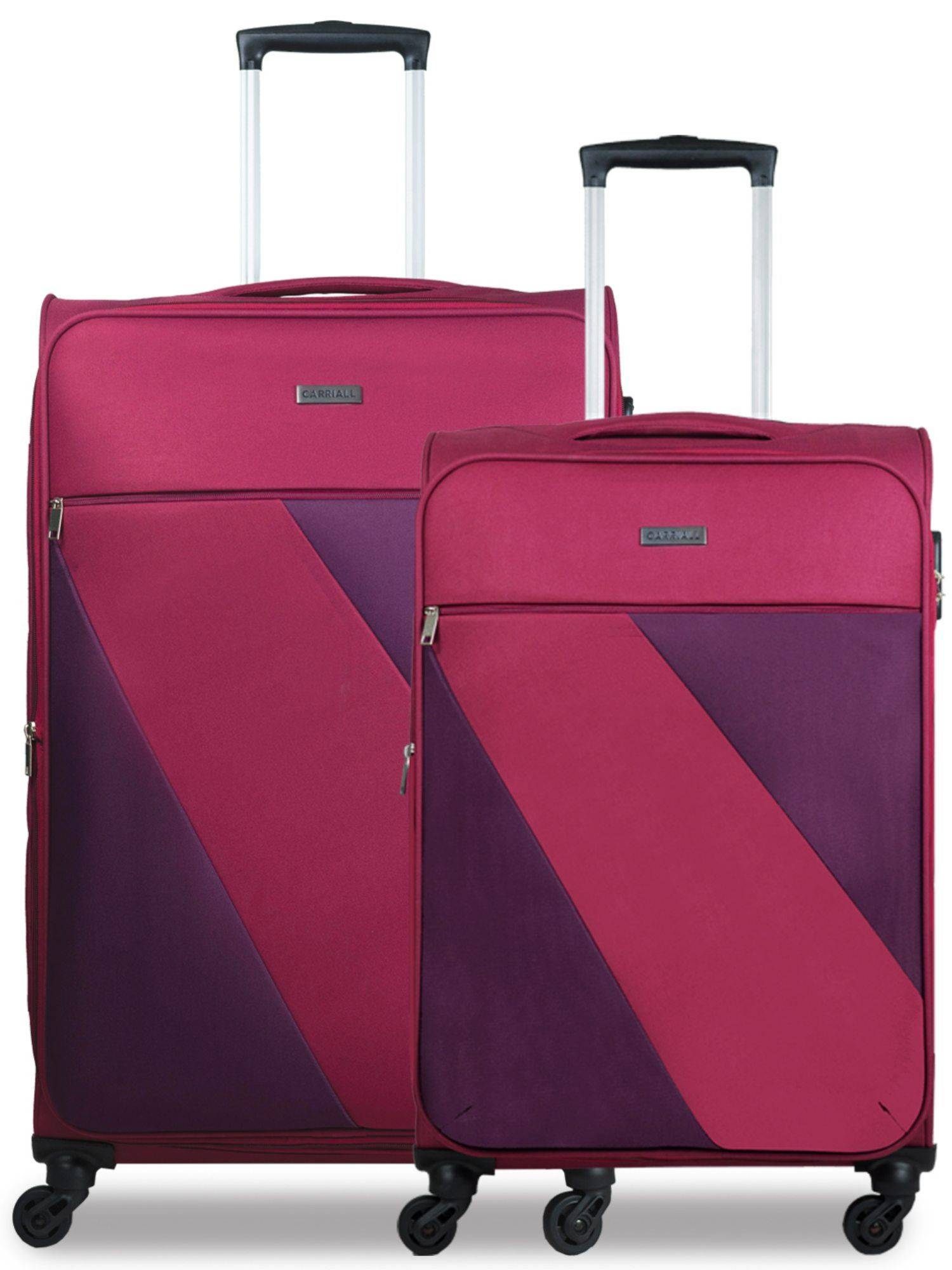 CARRIALL Ace Red Large and Medium Luggage Bag (Set of 2) (L-M)