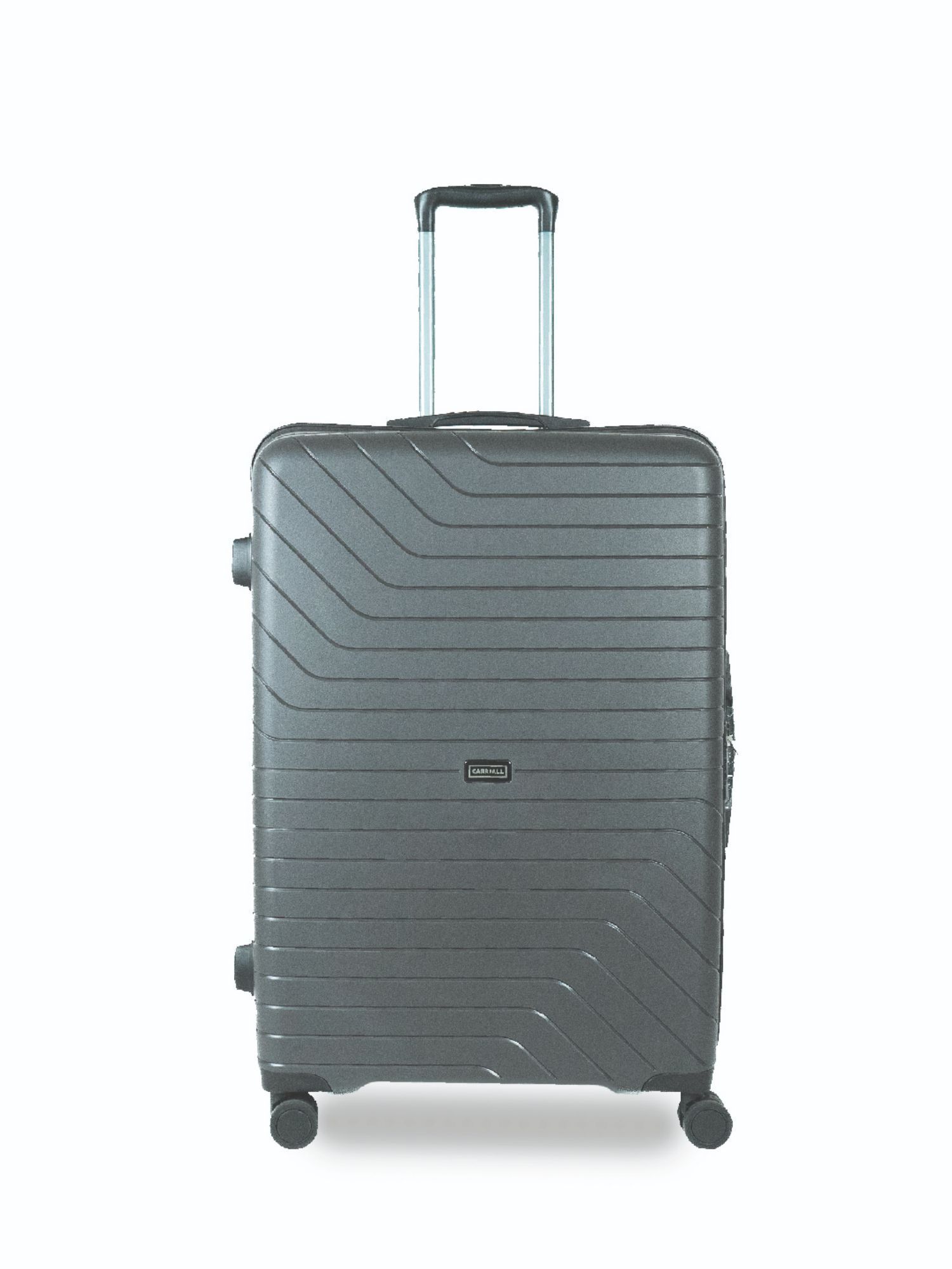 Buy CARRIALL Groove Polypropylene (65 Cm) Grey Check-in Trolley Bag ...