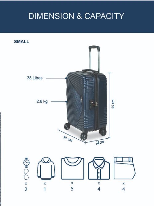 65 Cm Trolley Bag Dimensions CARRIALL Notch Set Of Polycarbonate N