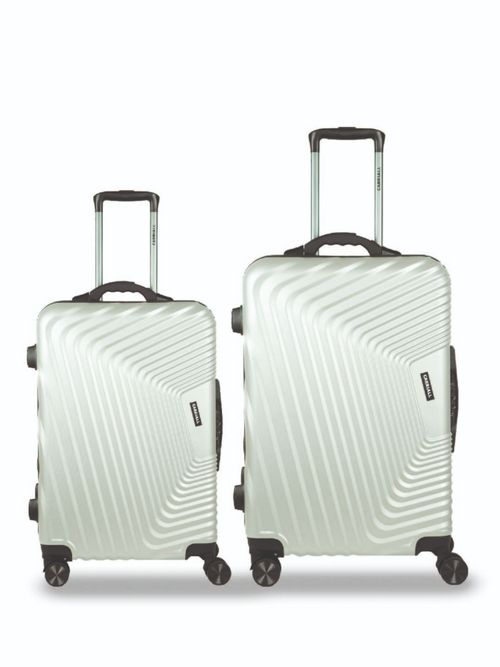 Buy CARRIALL Notch Set of (65, 75Cm) Silver Smart Trolley Bags