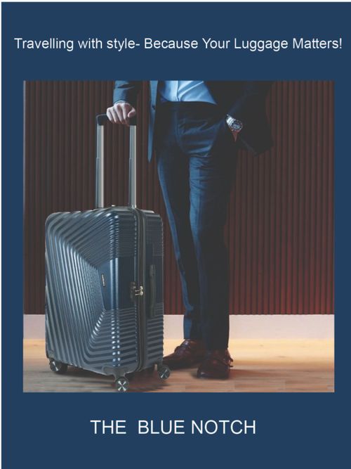 Buy CARRIALL Notch Set of (65, 75Cm) N Blue Smart Trolley Bags