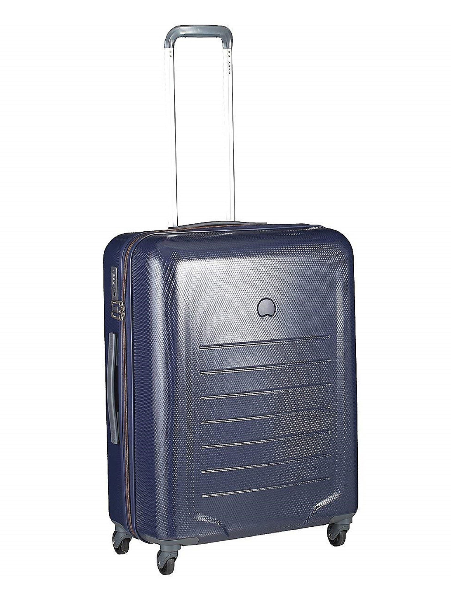 Buy Delsey Polycarbonate 55 Cms Night Blue Hardsided Cabin Luggage (S ...