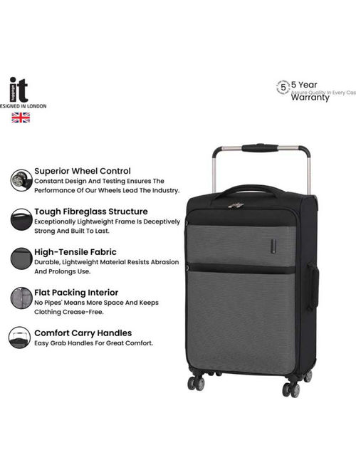 Buy it luggage World's Lightest Bag Debonair Trolley Bag Black (M