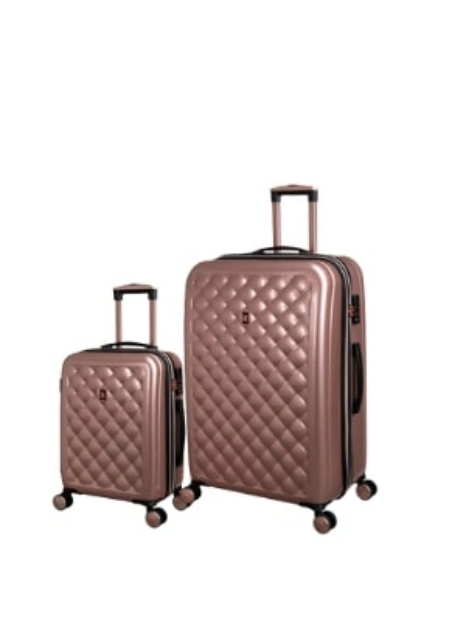 Buy it luggage Fashionista Glossy Rose Gold Set of 2 28 20 Inches Expandable Hardsided TSA Trolley Online