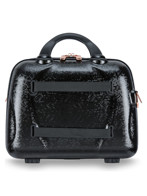 Buy it luggage Sparkle Black Vanity Case Fashion Handbag for Women