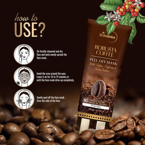 st botanica robusta coffee peel off mask