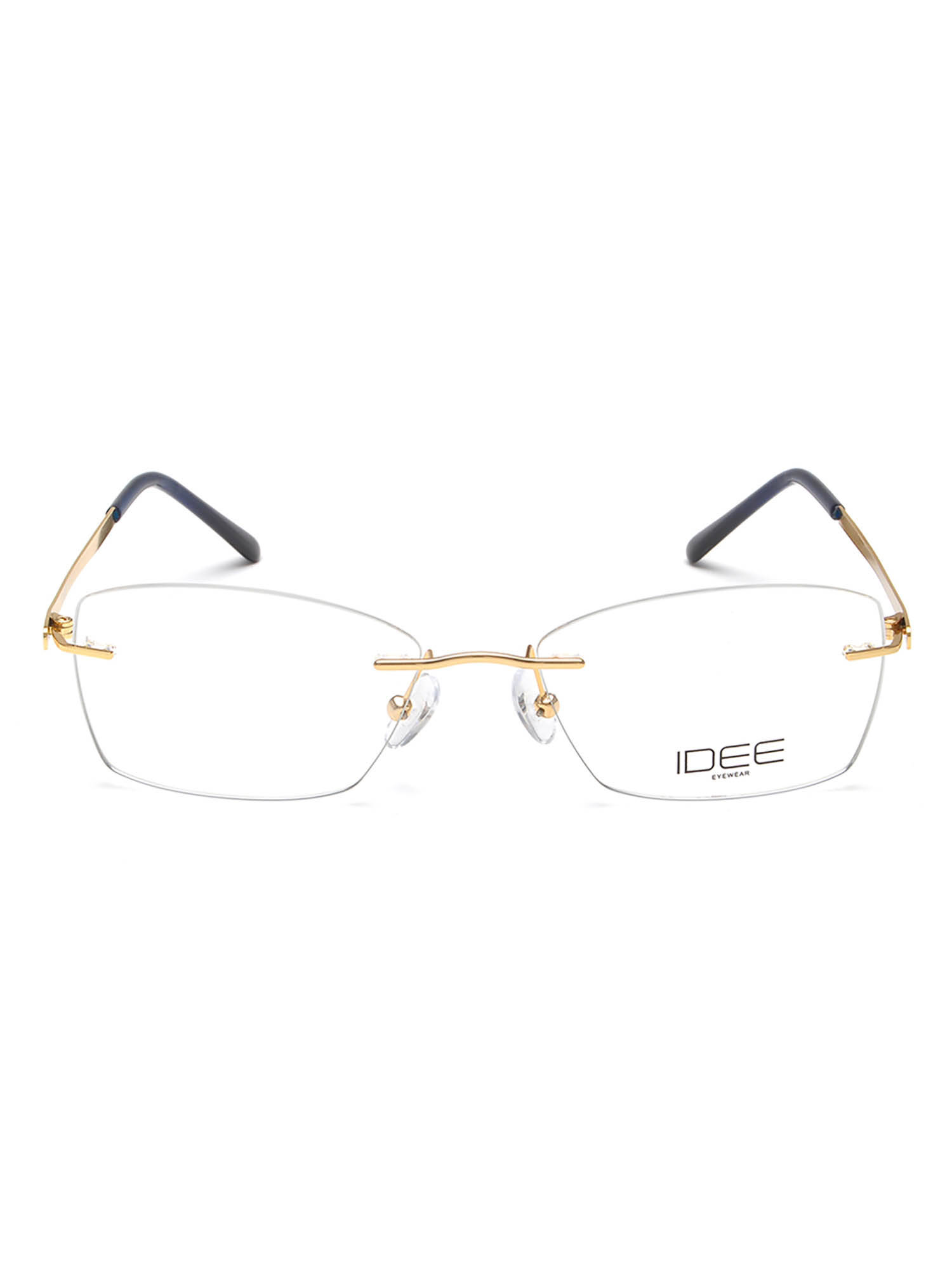 IDEE Gold Rim Less Rectangular shaped eyewear for Women (ID1894C4FR) (51)
